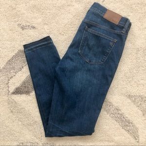 Madewell 9” High Rise Skinny Skinny Raw Hem Jeans